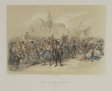 29086 Vijfde van de acht onderdelen van de maskerade van de studenten van de Utrechtse hogeschool, gehouden ter ...